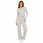 Doweha Women's Skims Cotton Flared Legging Sweats Set Size M