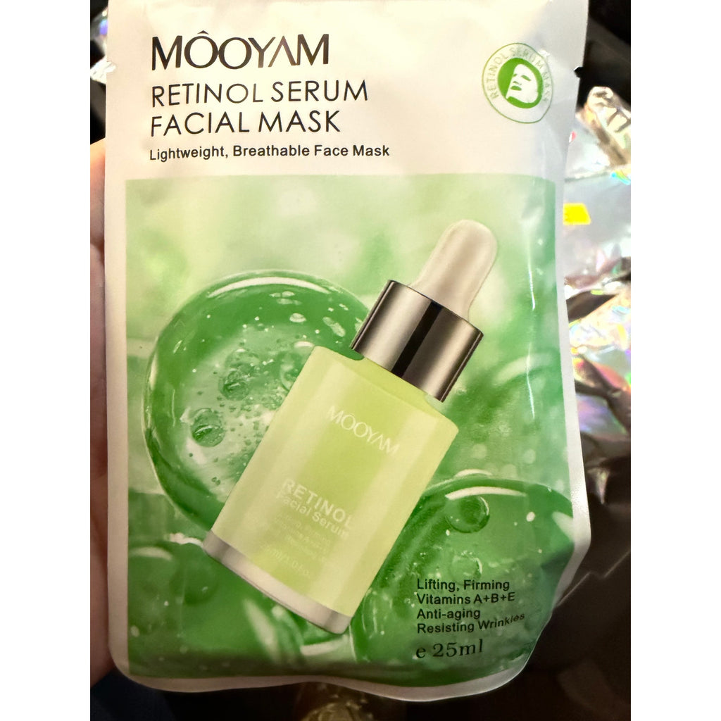 Mooyam Retinol Serum Facial Masks 10-Pack