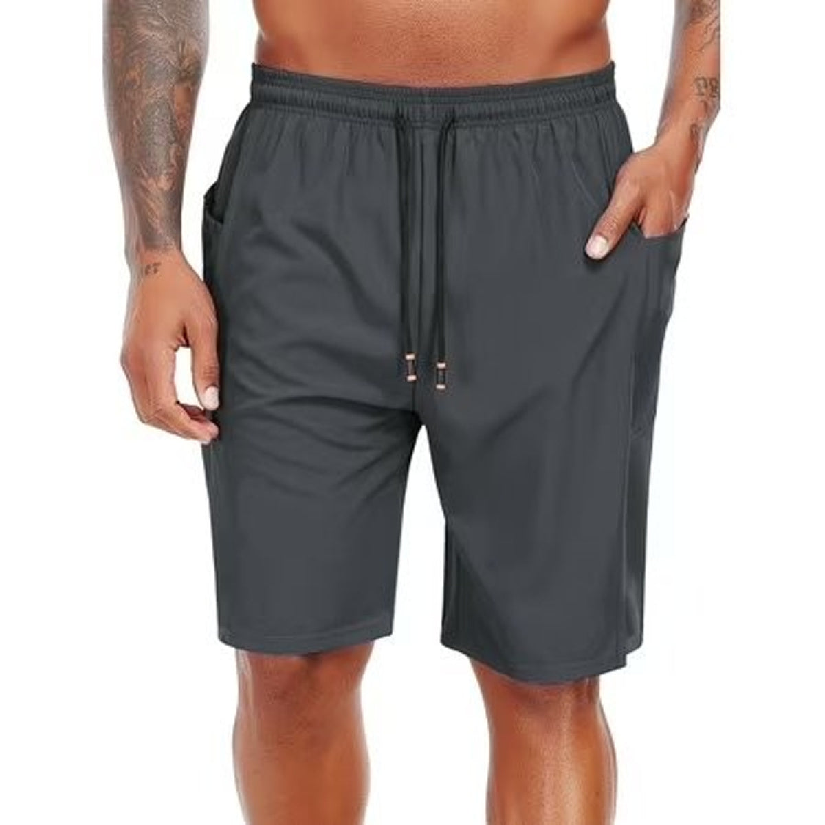Cadmus men's 9-inch inseam swim trunks with compression liner in size 2XL, featuring a lightweight, quick-drying fabric for swimming.