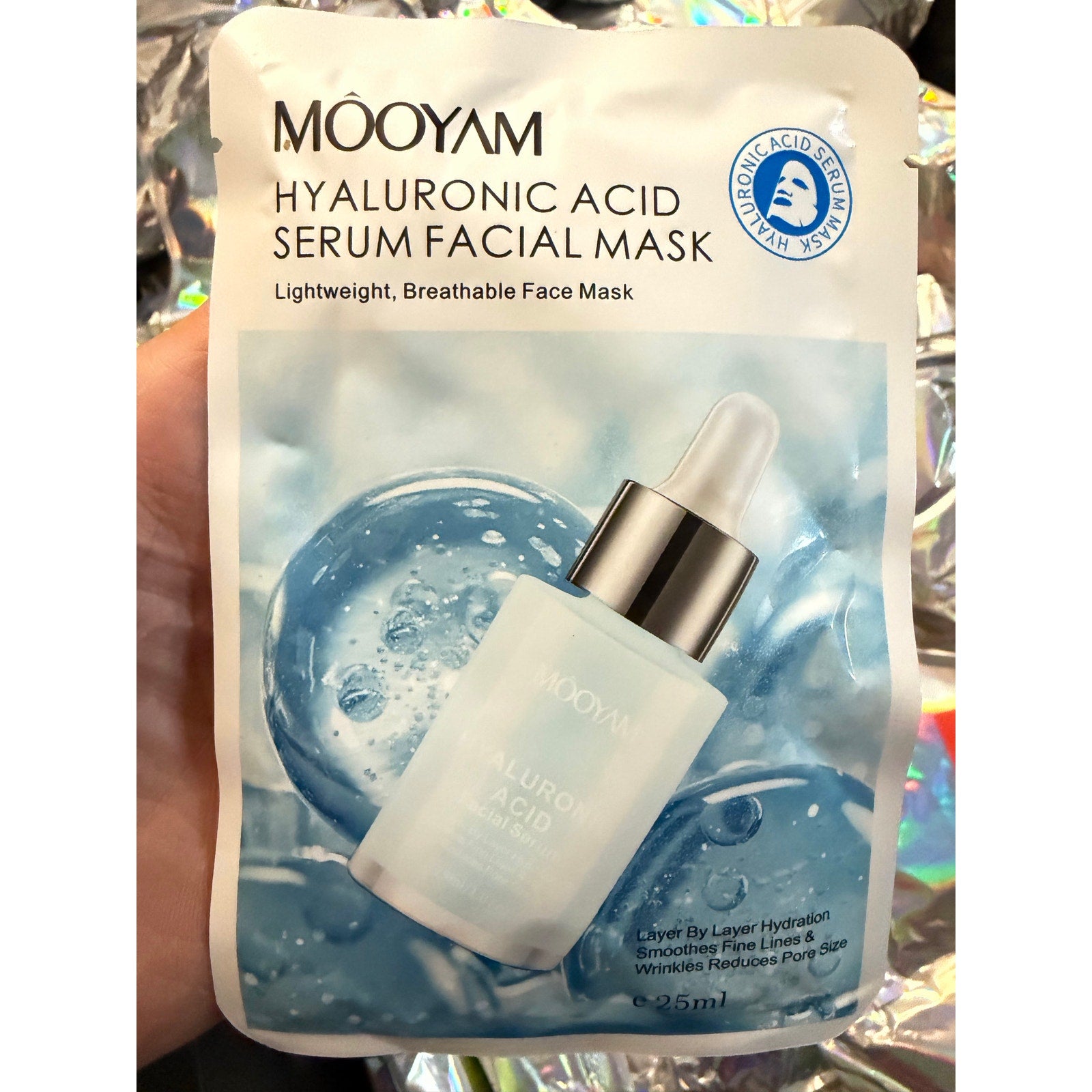 Mooyam Blue Hyaluronic Acid Serum Facial Mask 10-Pack