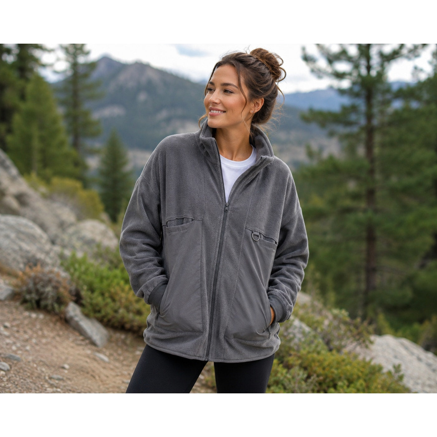 Cuddl Duds Women's Black Zip-up Sweater Size 2X