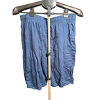 Men's Sportswear Shorts with Pockets & Drawstring Blue Size XL