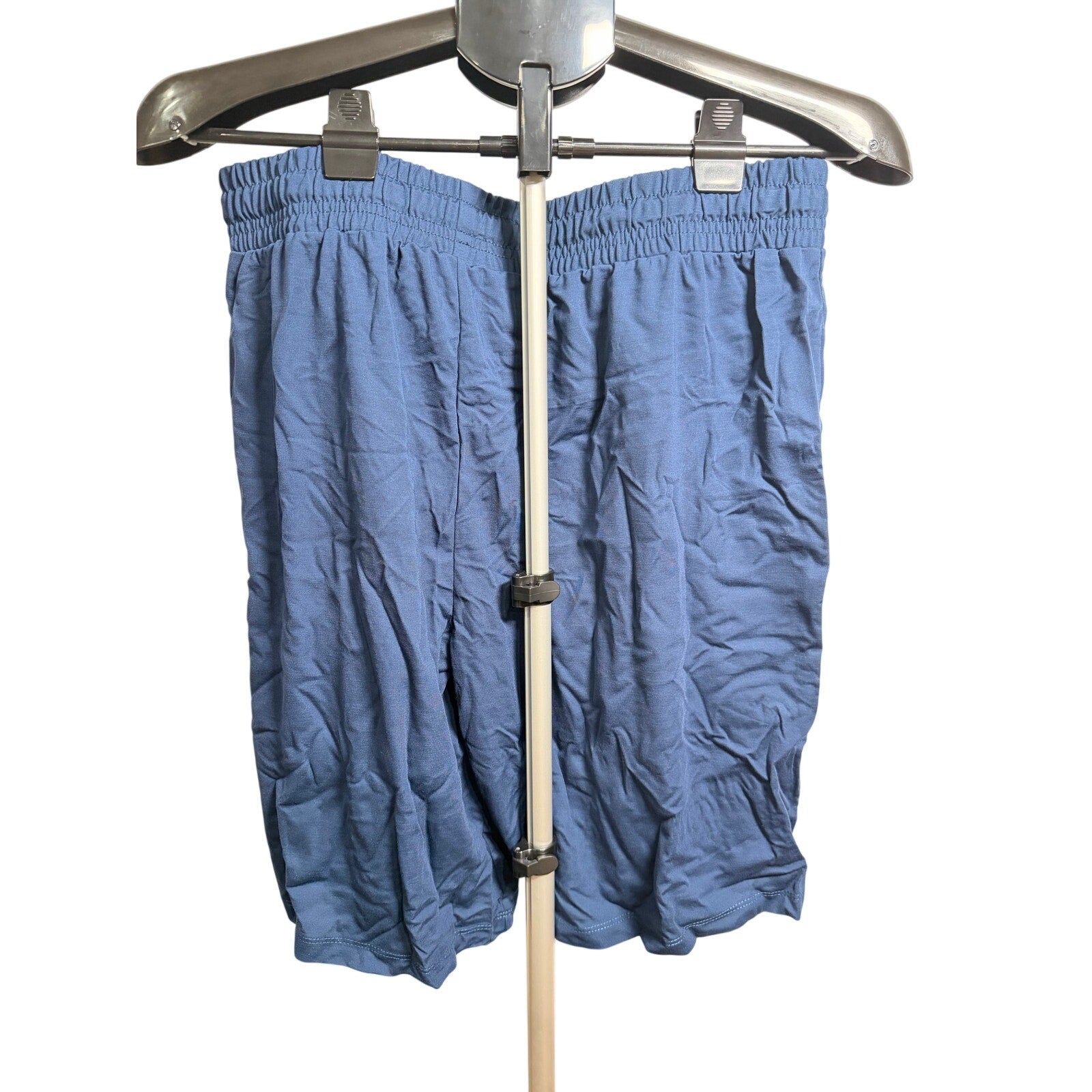 Men's Sportswear Shorts with Pockets & Drawstring Blue Size XL