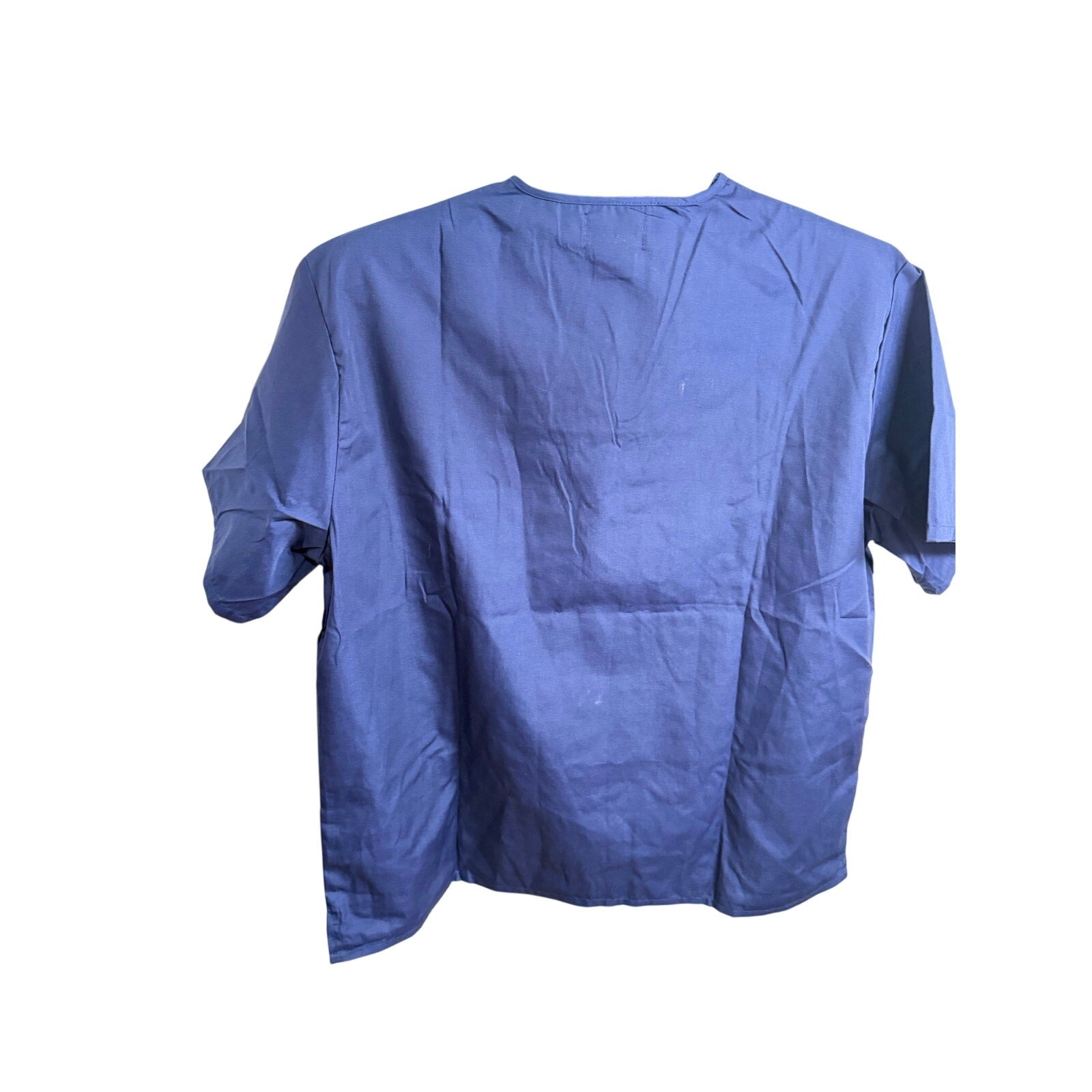 M&M men's scrubs uniform with comfortable fit, pocket top and pants in size L, suitable for medical workwear.