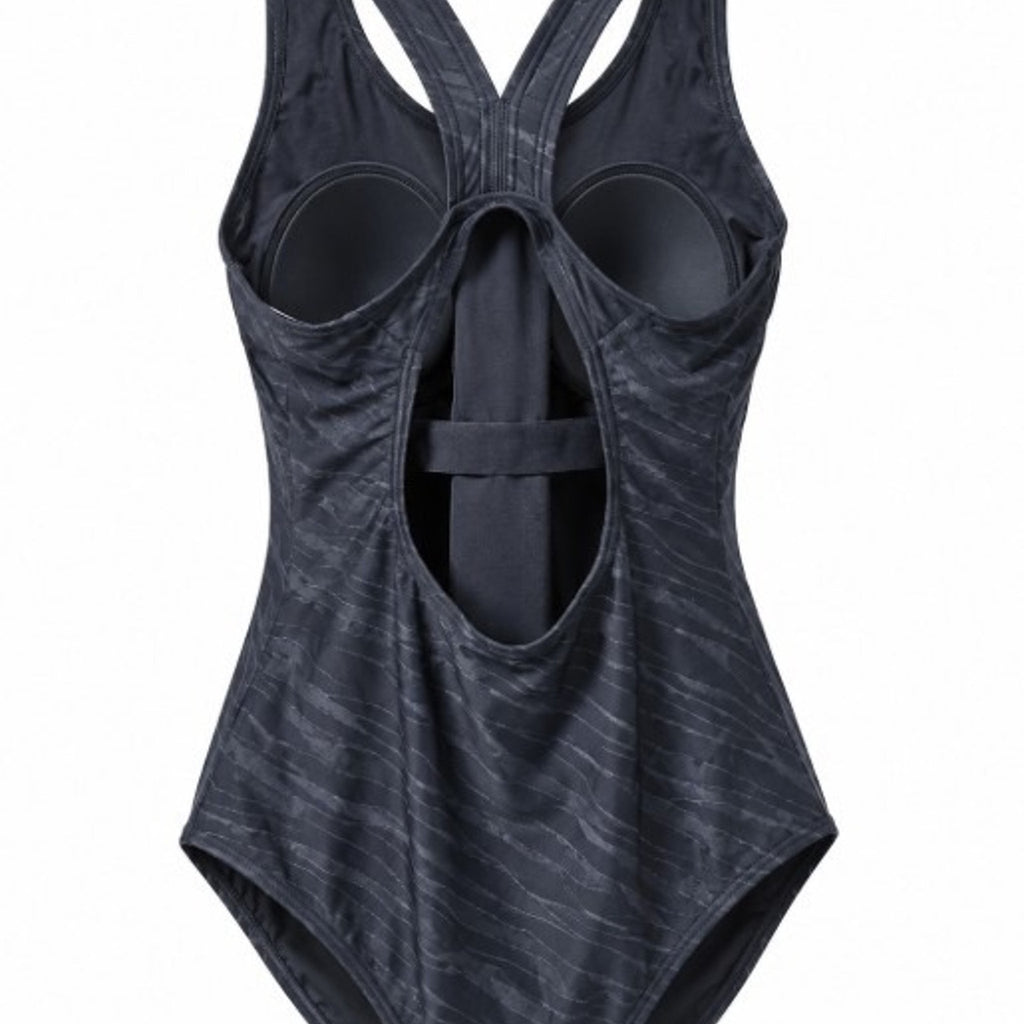 NEW UPF Women's One Piece Swimsuit Black Size S Athletic Bathing Suit FREE Shipp