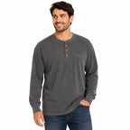 Gents Bliss 1/4 Button with Pocket Pullover Long-Sleeve Size XL