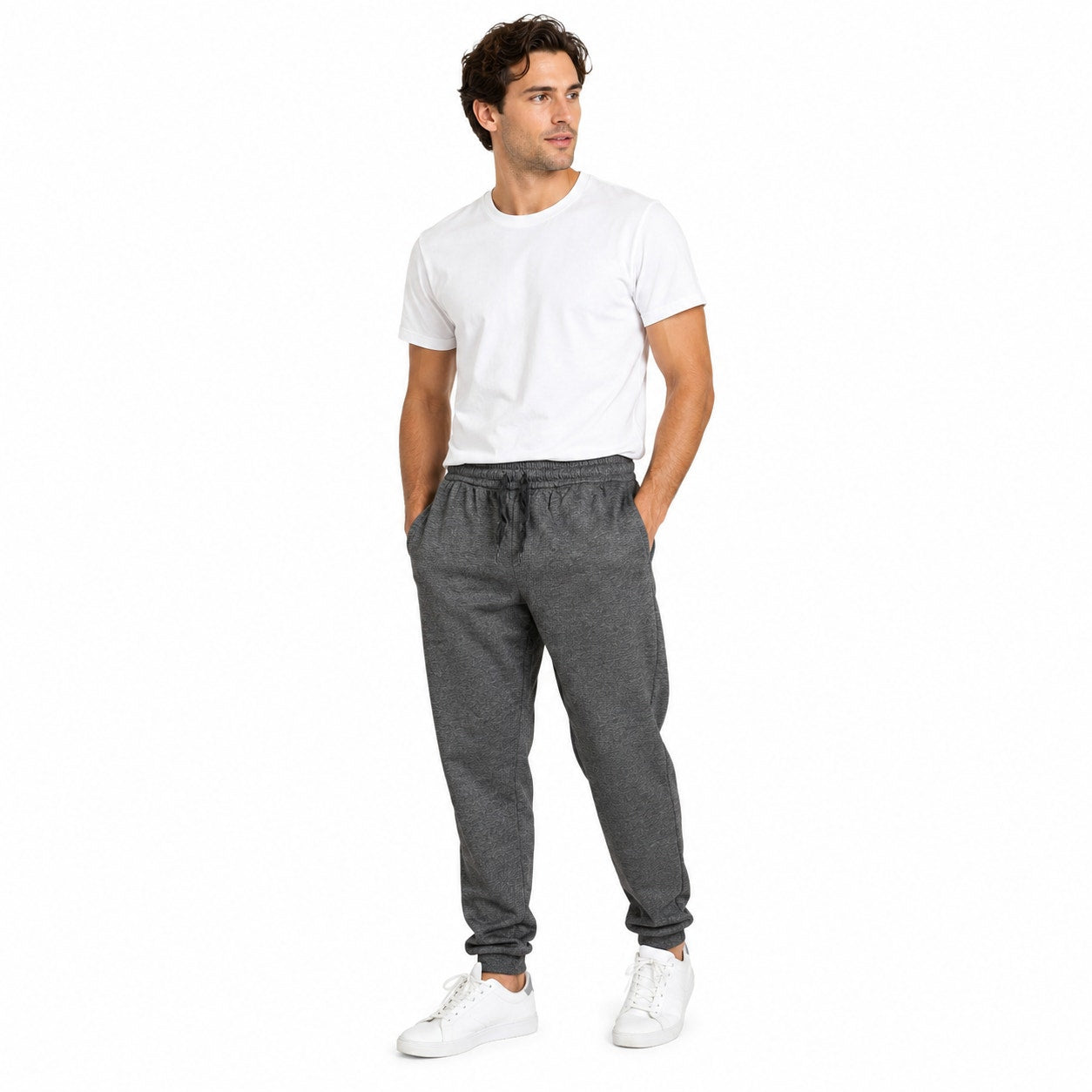 Men's / Boys Jogger Sweatpants Dark Gray Size: Small