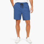 Men's Sportswear Shorts with Pockets & Drawstring Blue Size XL