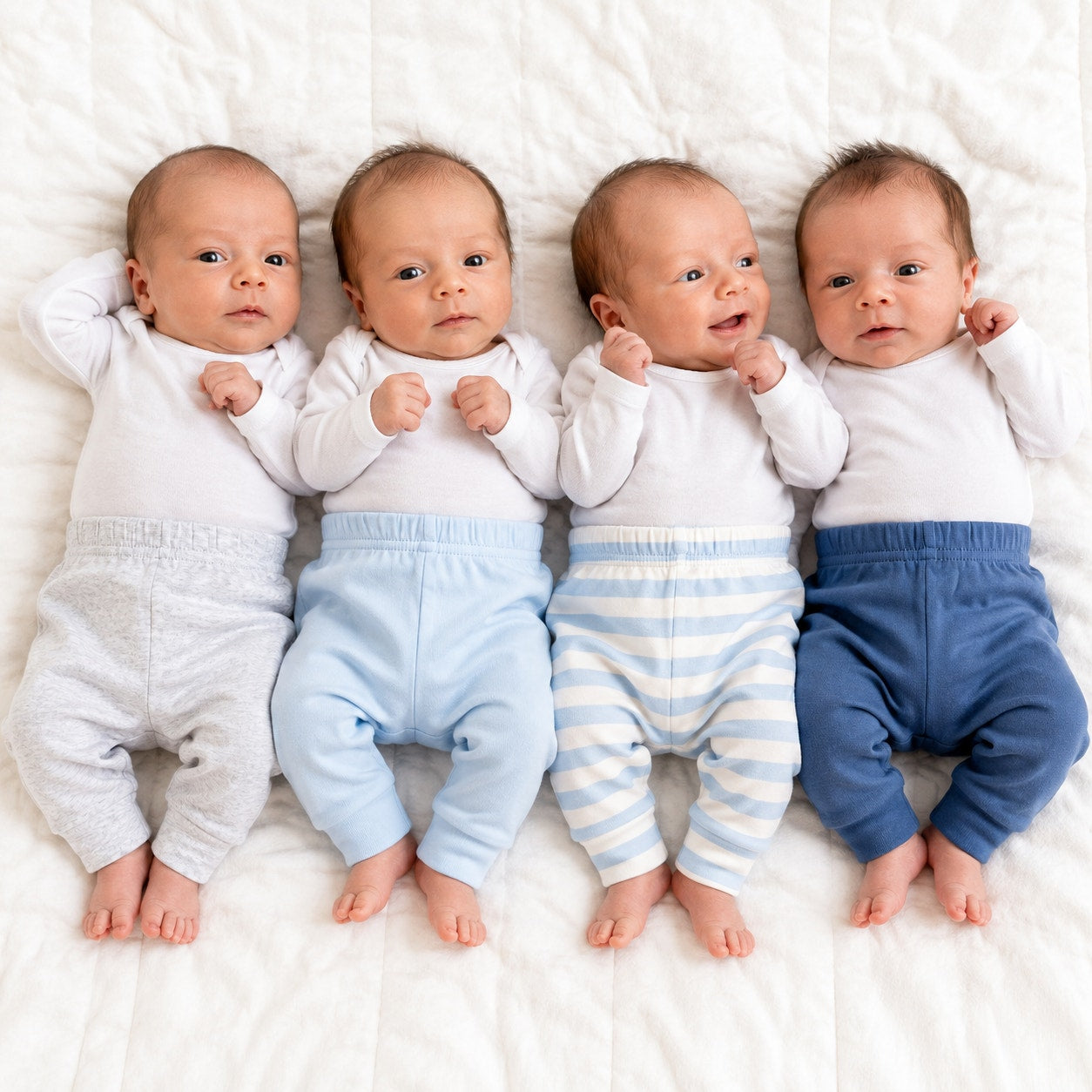 Set of 4 Baby Bottoms Pants Leggings Size NB