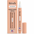 Bottle of Kit-sch Nourishing Nail & Cuticle Oil 2.8 ml with dropper applicator, designed to nourish and hydrate nails and cuticles.