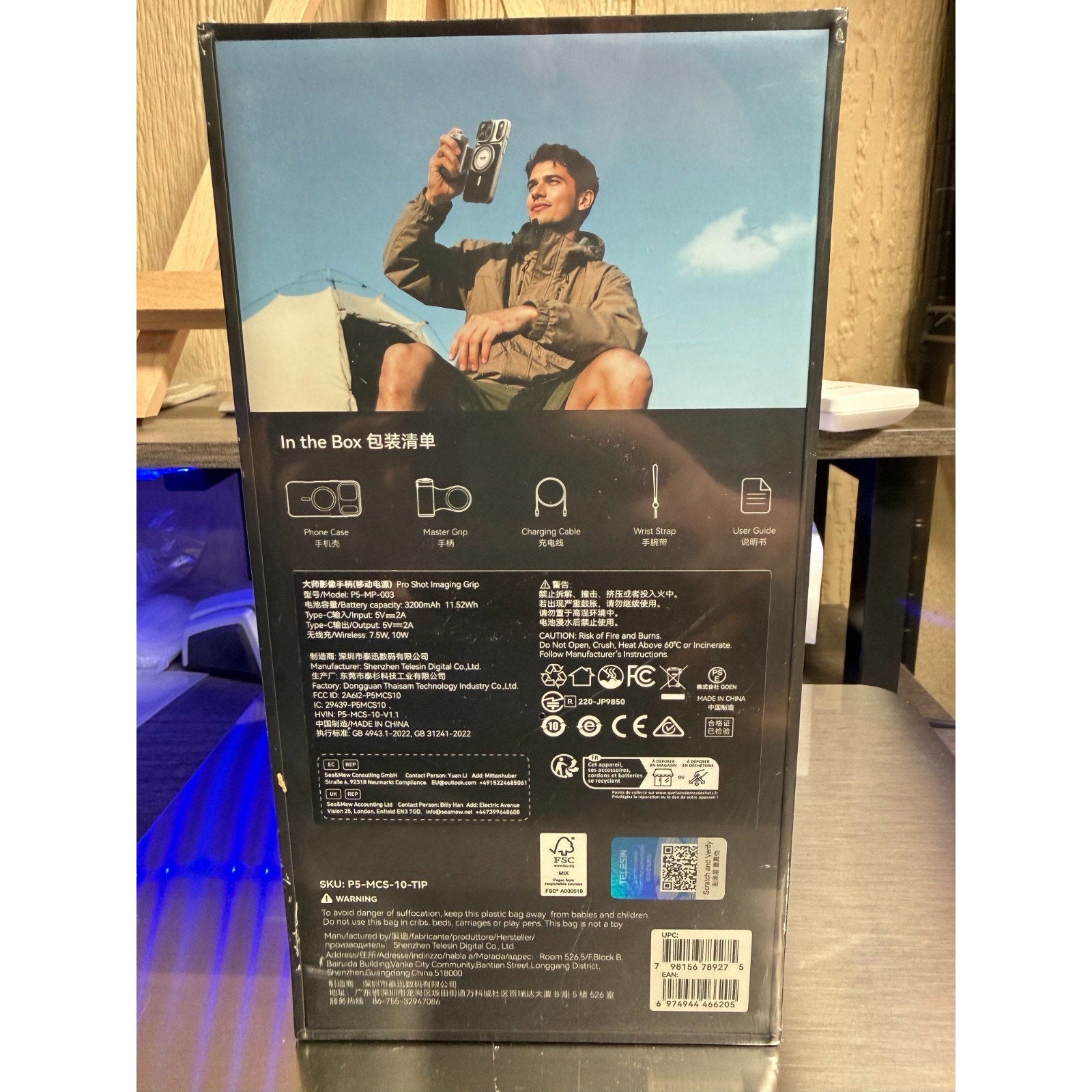 TELESIN Master Grip Kit for iPhone 17 Pro Only Magnetic - New Sealed Box