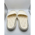 White BusyLion Comfort Slides in US size 6.5, featuring cushioned design and slip-on style for casual wear.