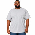 Hanes Beefy-T Gray Heavyweight T-Shirt Size 5-XL