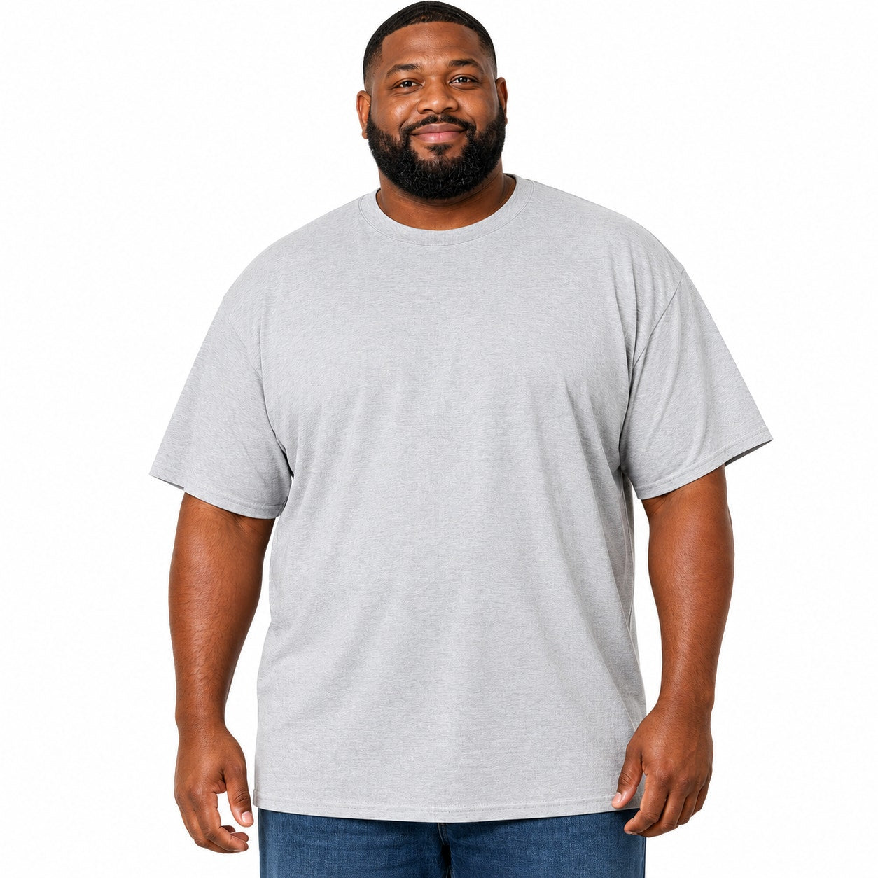 Hanes Beefy-T Gray Heavyweight T-Shirt Size 5-XL