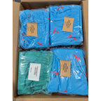 Men's swim trunks in a 45-piece wholesale lot by Republic Mercantile, showcasing colorful new swimwear for resellers.