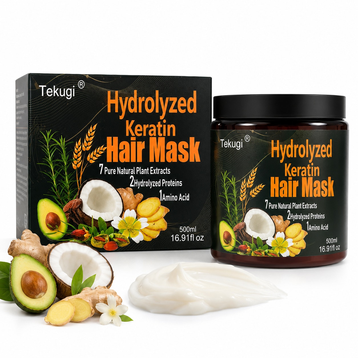 Tekugi Hydrolyzed Keratin Hair Mask 16.9 fl oz