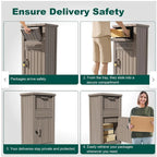 Lockable Outdoor Anti-Theft Parcel Package Delivery Box Drop Box