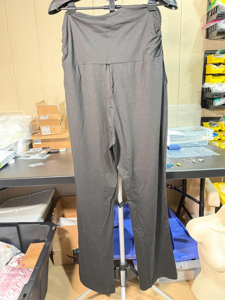 NEW Black Wide Leg Pants w/ Pockets Size: XXL