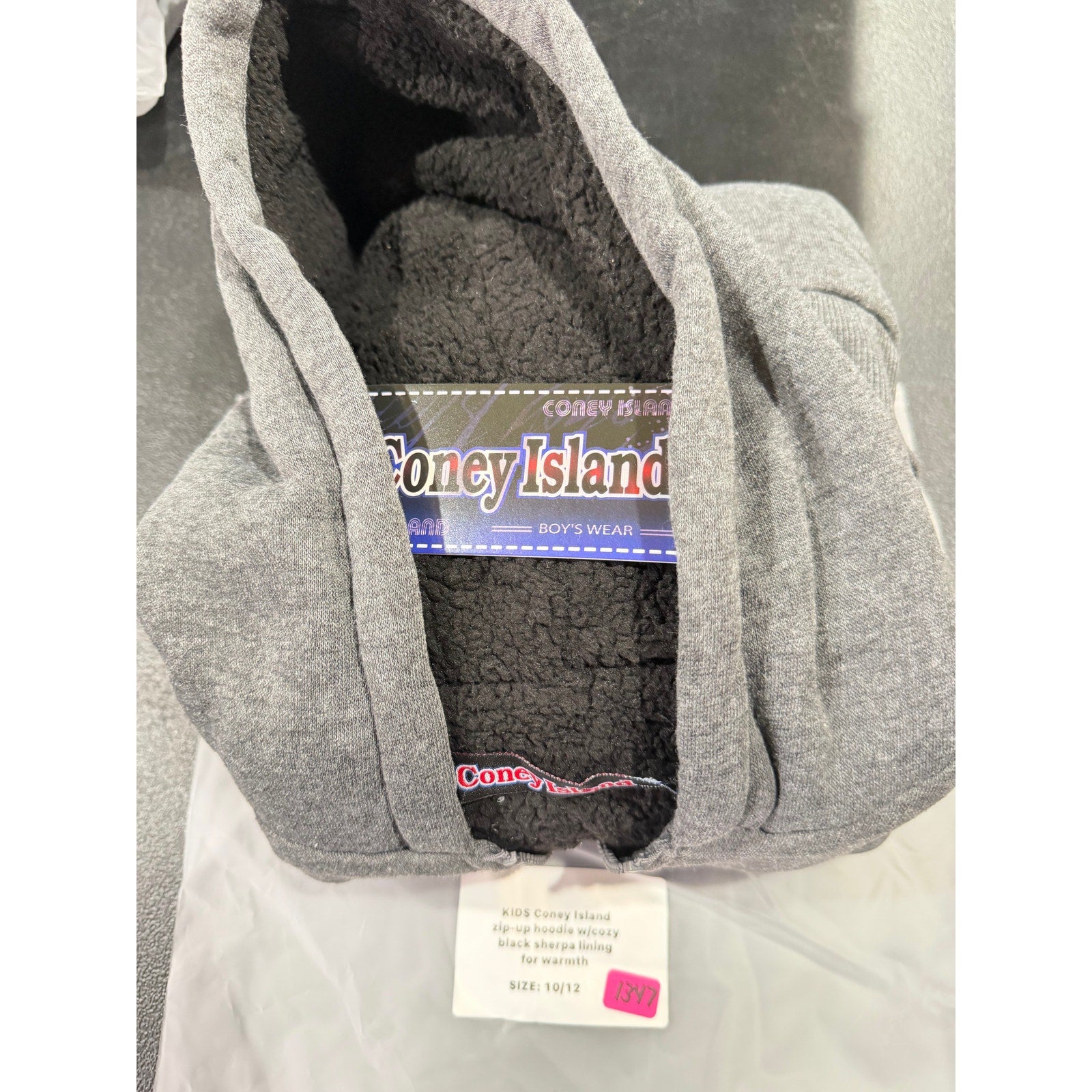 Coney Island Kids Zip-up Hoodie Size 10-12
