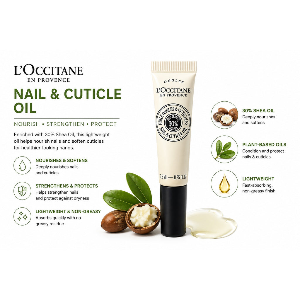 Ongles L'Occitane Nail & Cuticle Oil .25 fl oz