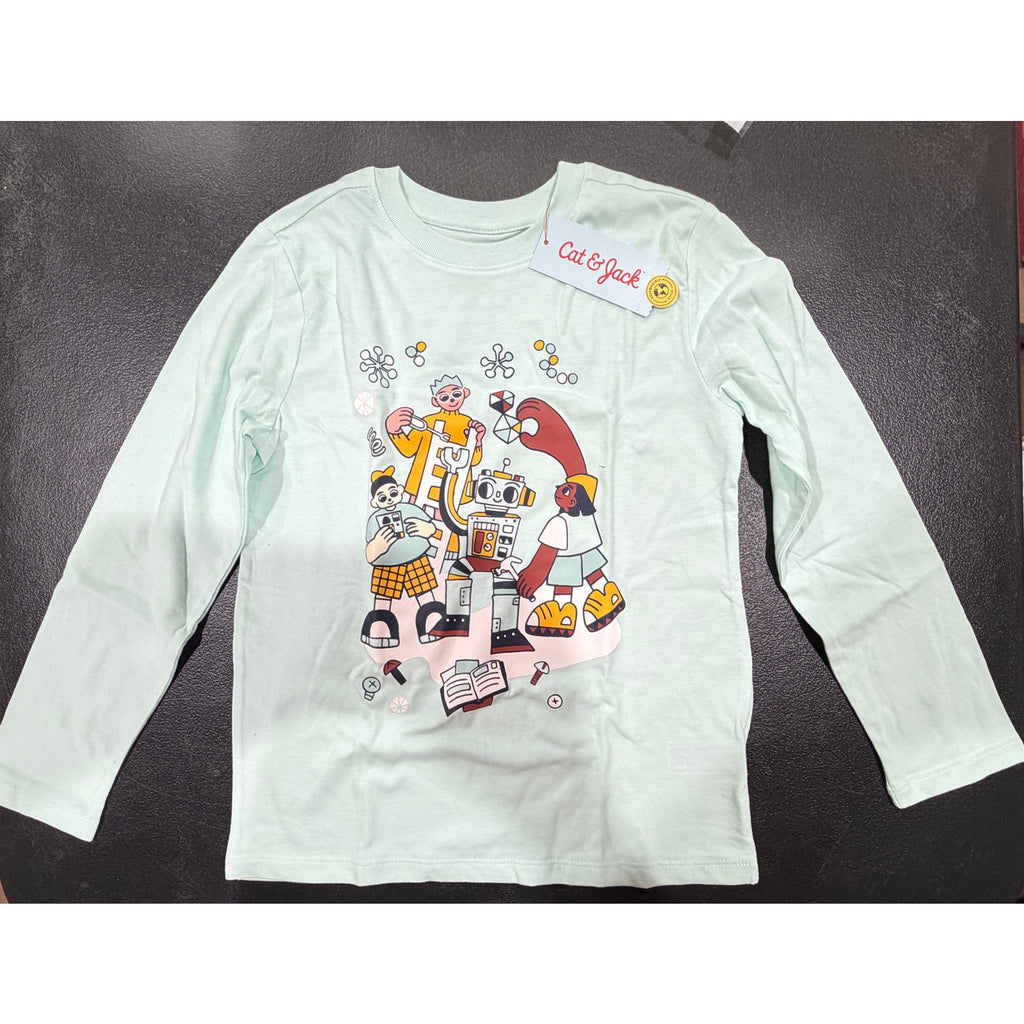 Cat & Jack Girls Long Sleeve Shirt Size 6/7