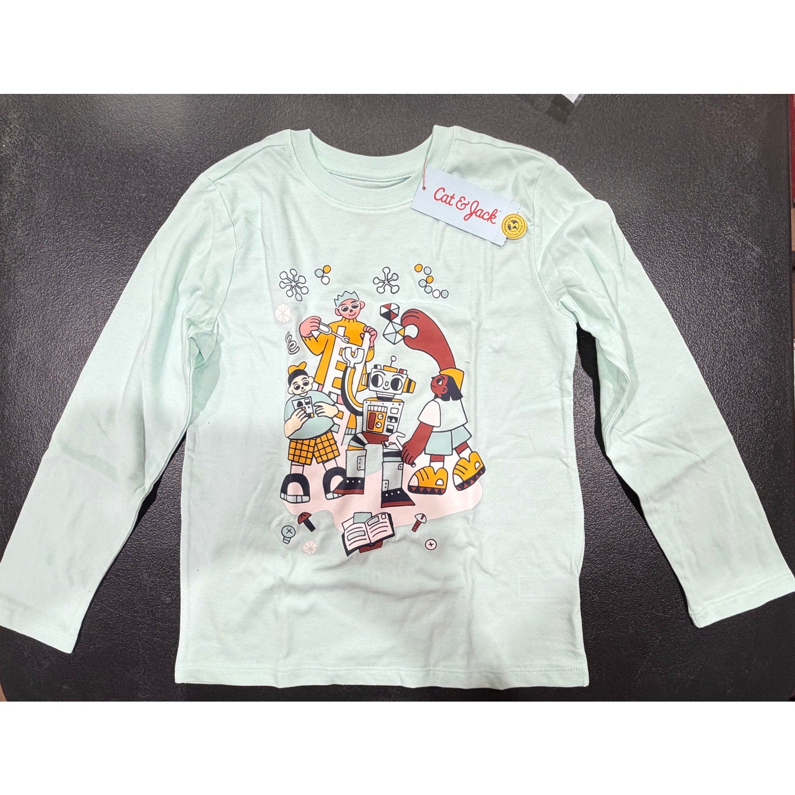 Cat & Jack Girls Long Sleeve Shirt Size 6/7