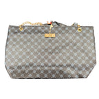 Sandglass Women's Casual Shoulder Tote Bag in blue, featuring a stylish and spacious design for everyday use