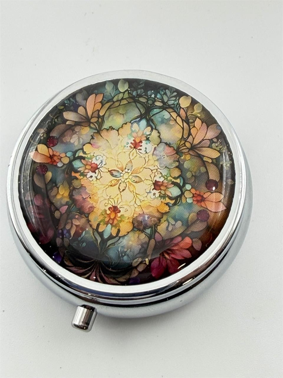 Flower Garden Pill Box