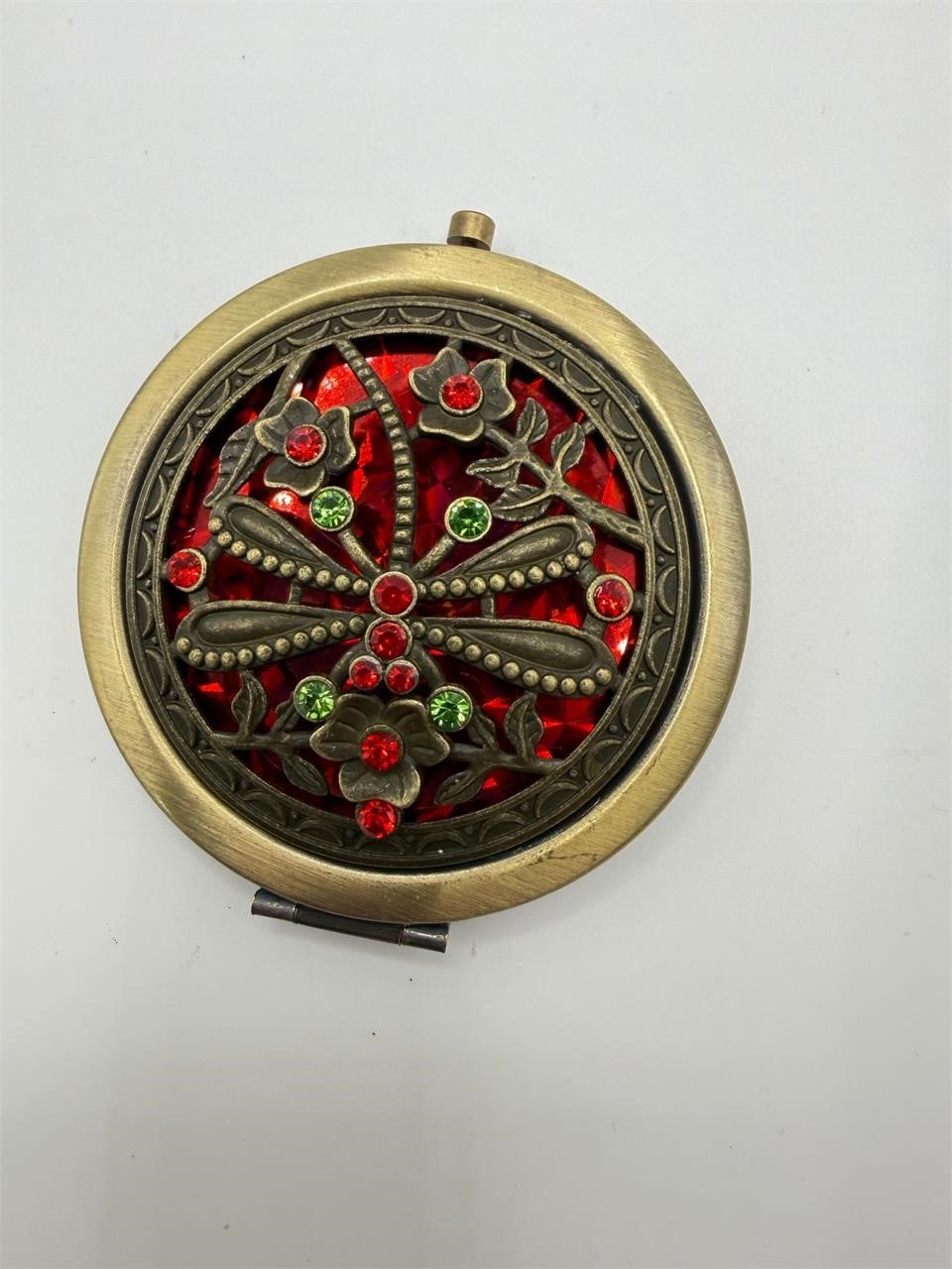 NEW Large Bejeweled Pocket Mirror