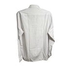 Men's White Button-Down Dress Shirt Size L-Tall