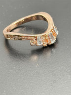 Rose gold Fashion Gem Ring in size 6 by Republic Mercantile, featuring a sparkling gemstone setting on a sleek band.