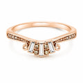 Rose gold fashion gem ring in size 6 with sparkling gemstone setting, stylish jewelry by Republic Mercantile.