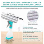 Republic Mercantile professional window squeegee and scrubber cleaning tool with handle and rubber blade for streak-free glass cleaning.