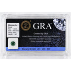 1ct Dark Green Moissanite Round 6.5mm VVS1 Loose Gemstone GRA Card & Case Certified