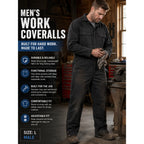 Bass Creek Outfitters Durable Men's Coveralls Size L