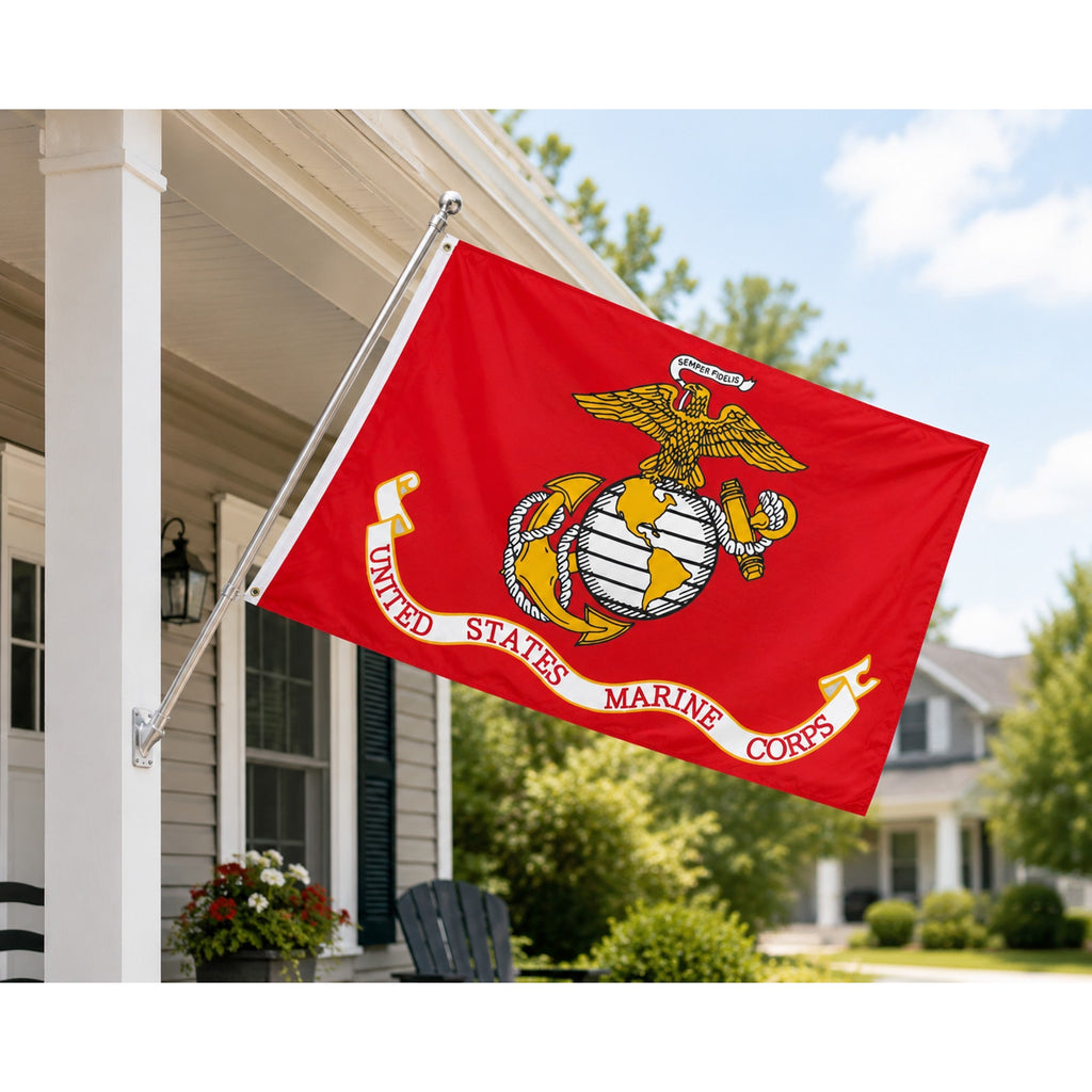 3x5 ft USMC UNITED STATES MARINE CORPS Official Military Insignia Flag Polyester