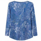 NEW Fantaslook Blue White Long Sleeve Tunic Top 2XL FREE Shipping
