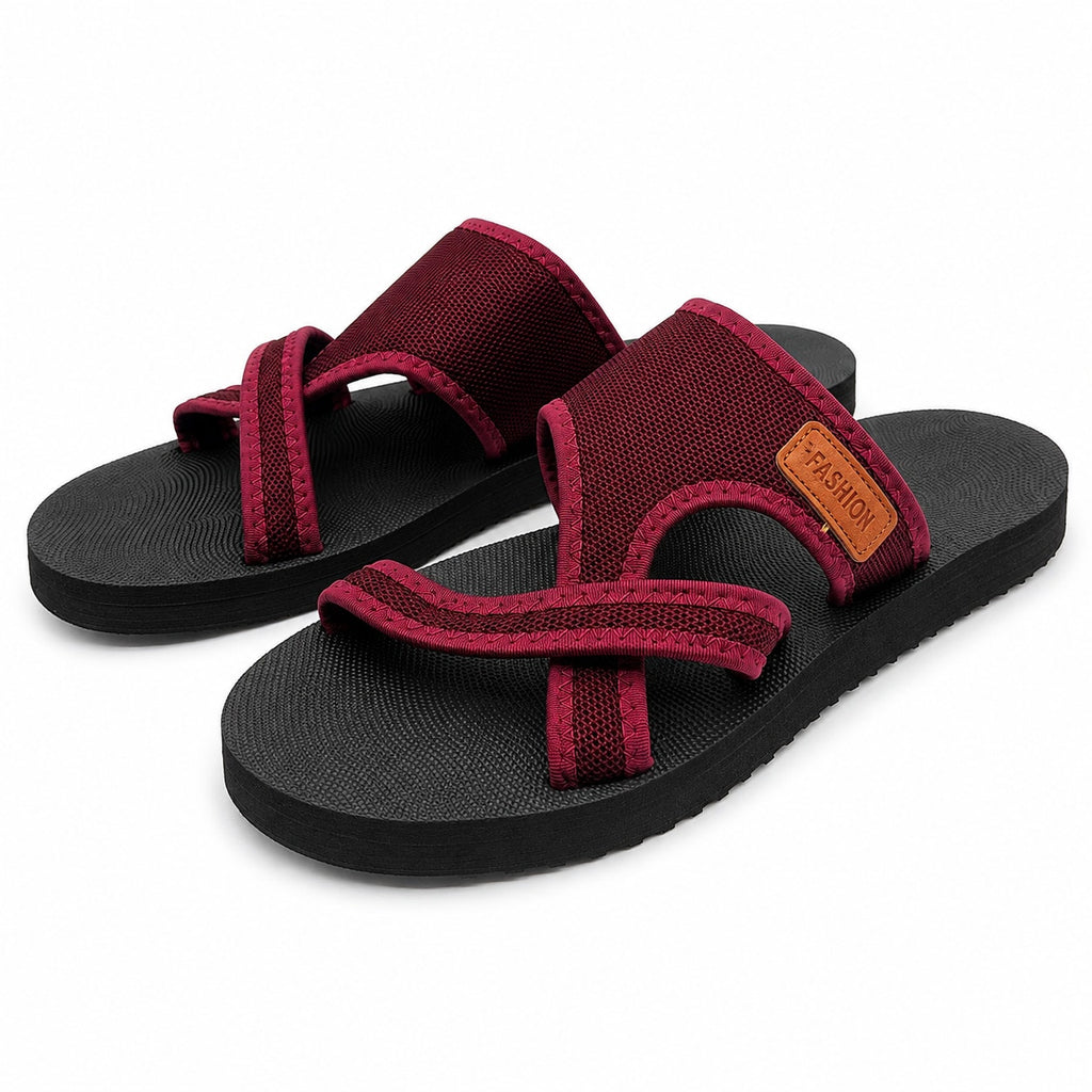 Women's breathable mesh flip-flops by Republic Mercantile, size US 11, showing the comfortable, open-toe design and textured sole.