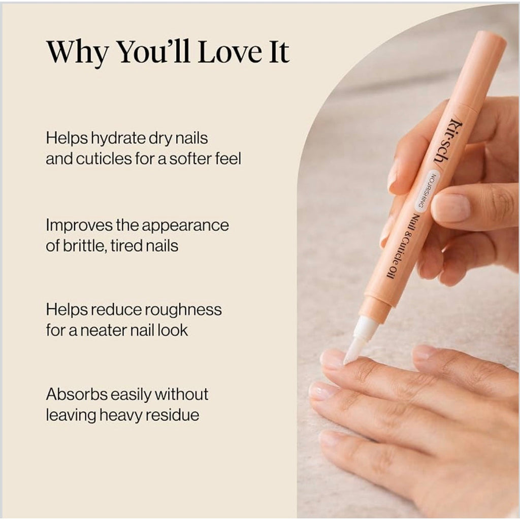 Kit-sch Nourishing Nail and Cuticle Oil bottle with applicator brush, 2.8 ml, designed for healthy nails and cuticle care.