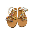 Women's slip-on sandal flip-flops in size US 8 by Republic Mercantile, featuring a casual, comfortable design with fabric straps.