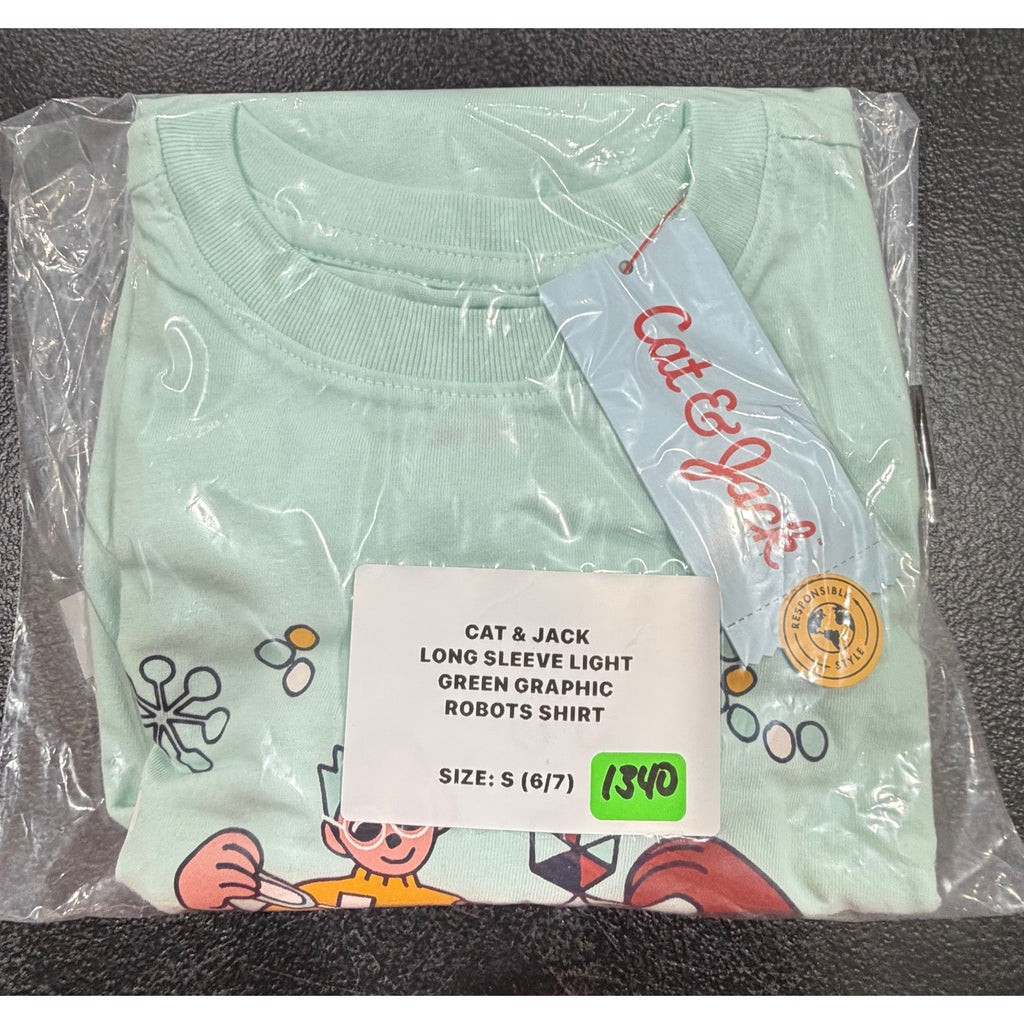Cat & Jack Girls Long Sleeve Shirt Size 6/7