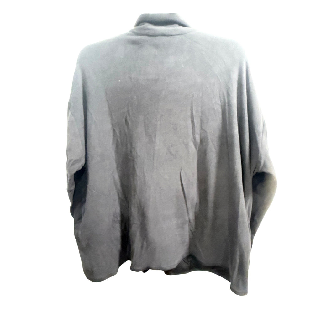 Cuddl Duds Women's Black Zip-up Sweater Size 2X