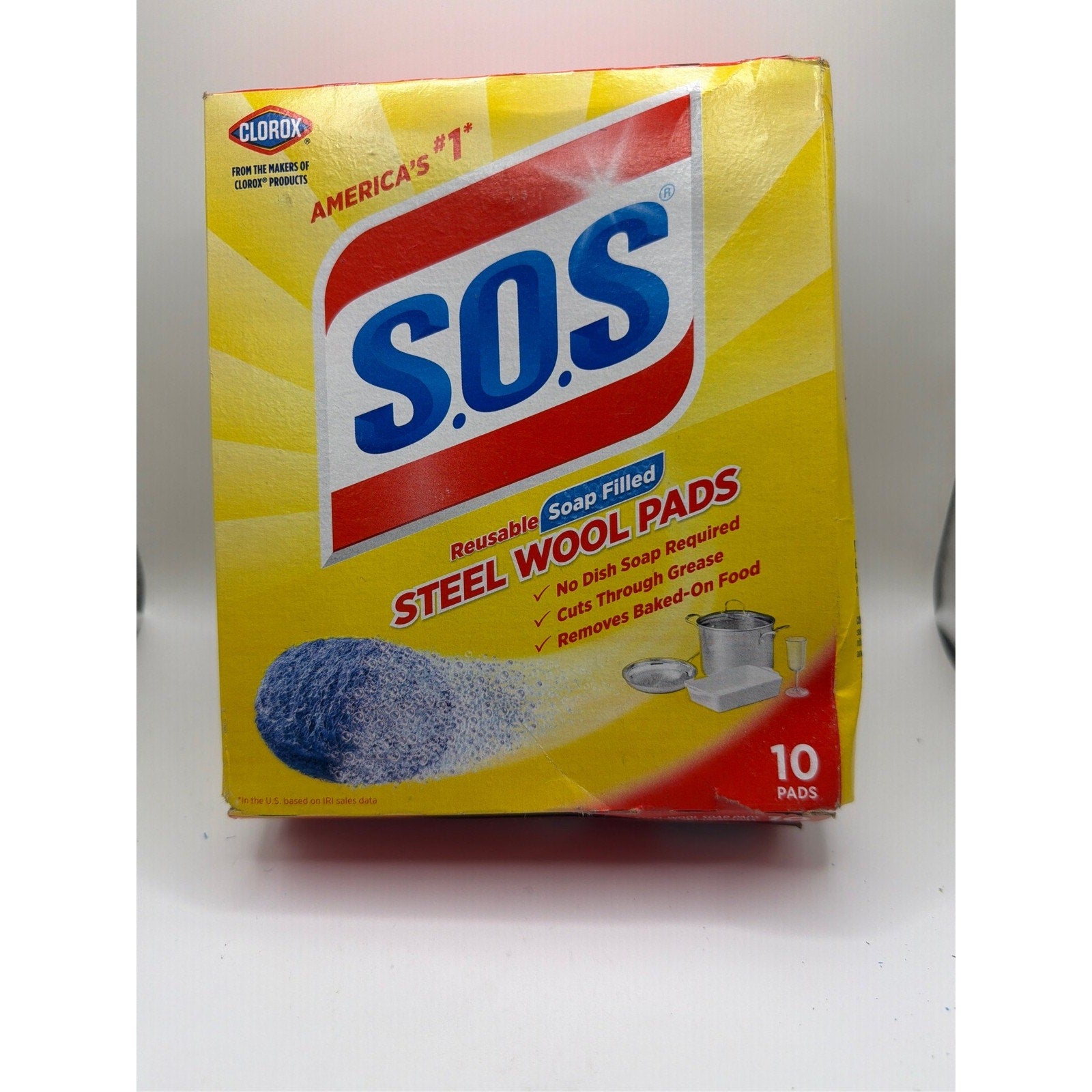 2-Pack of S.O.S-Steel Wool Soap Pads, 10 Ct (20 Total)