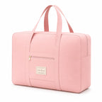 Pink 11x16.5-inch travel tote bag by Nice Travel with sturdy handles and spacious interior for everyday use.