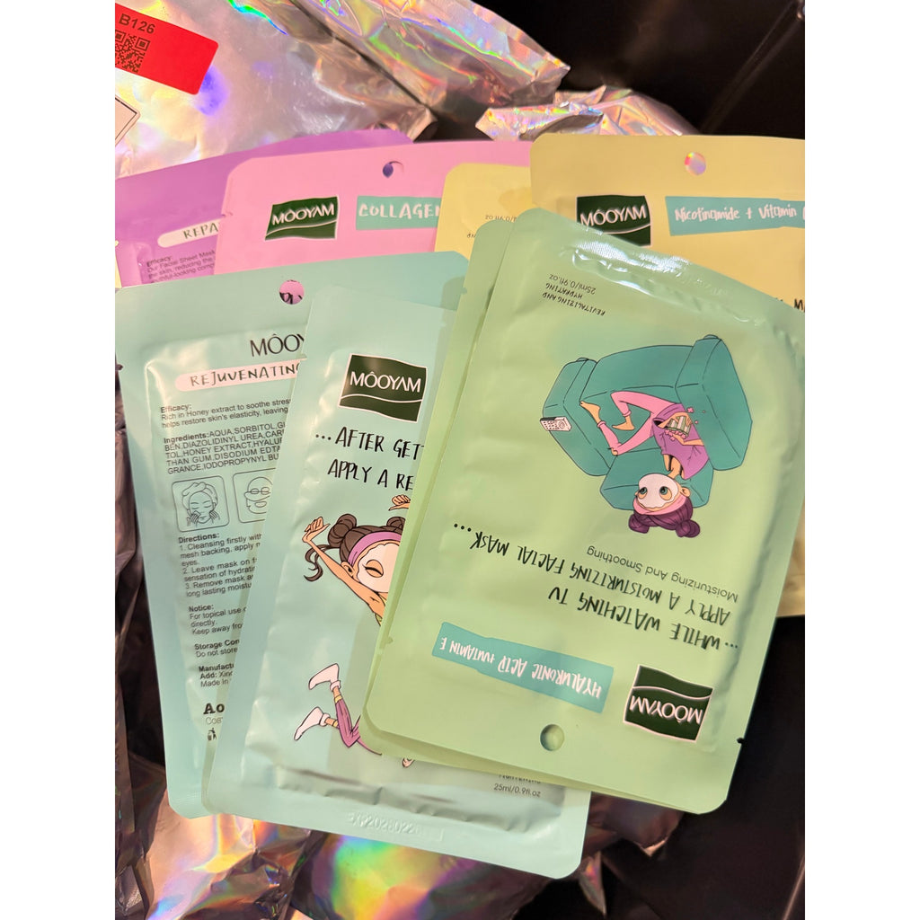 Mooyam Girl Life 6 Variety 12-Pack Facial Masks