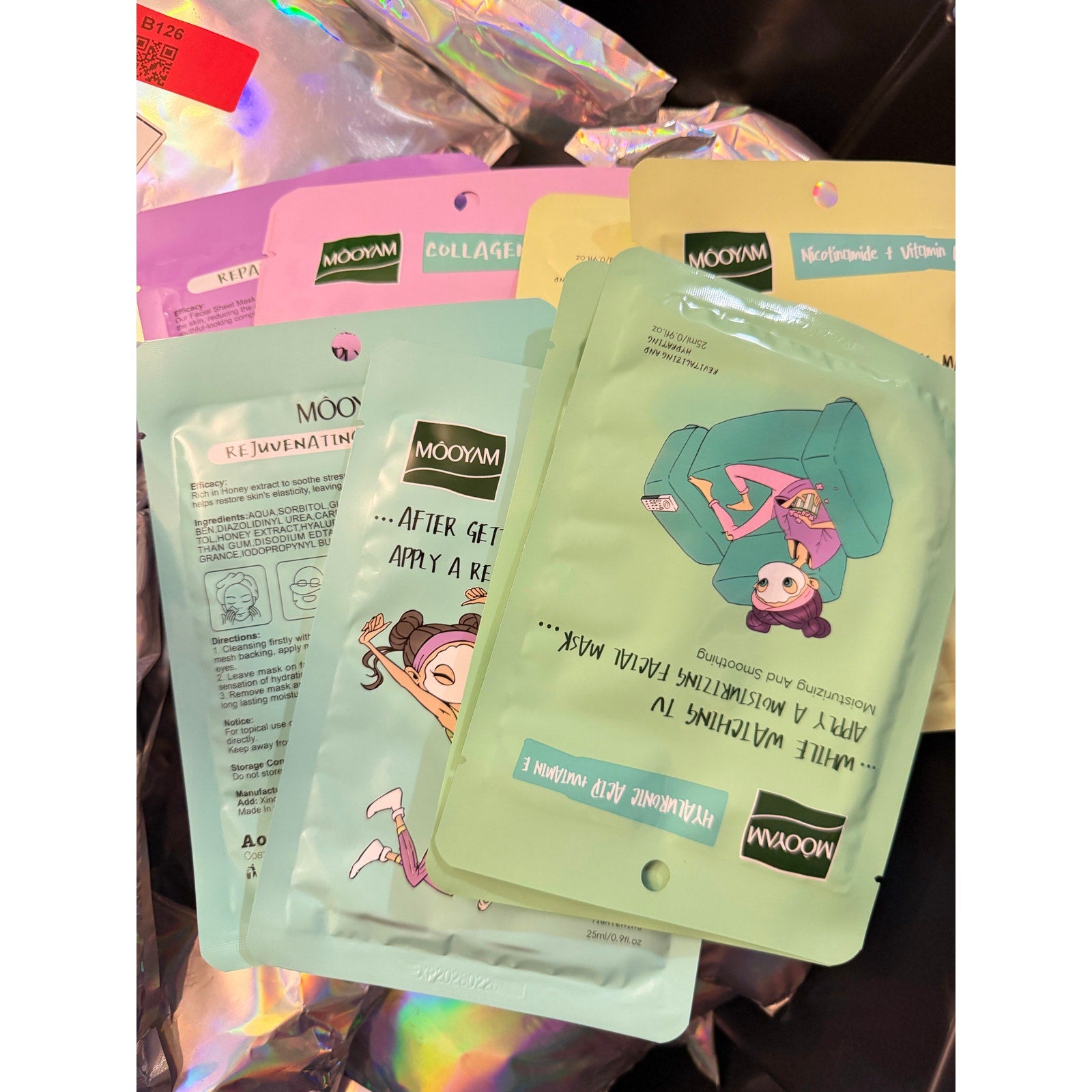 Mooyam Girl Life 6 Variety 12-Pack Facial Masks