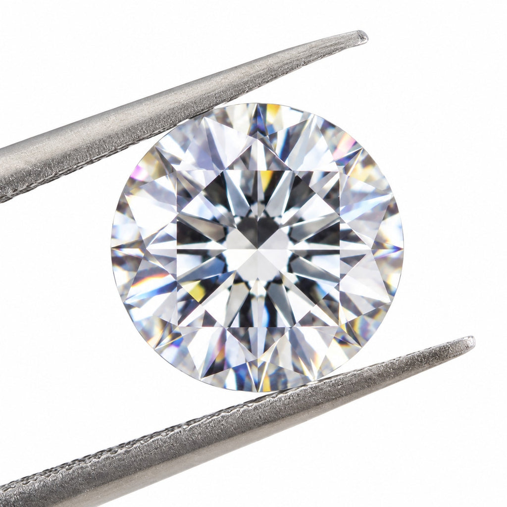 1CT White Moissanite Round 6.5mm VVS1 Loose Gemstone GRA Card & Case Certified