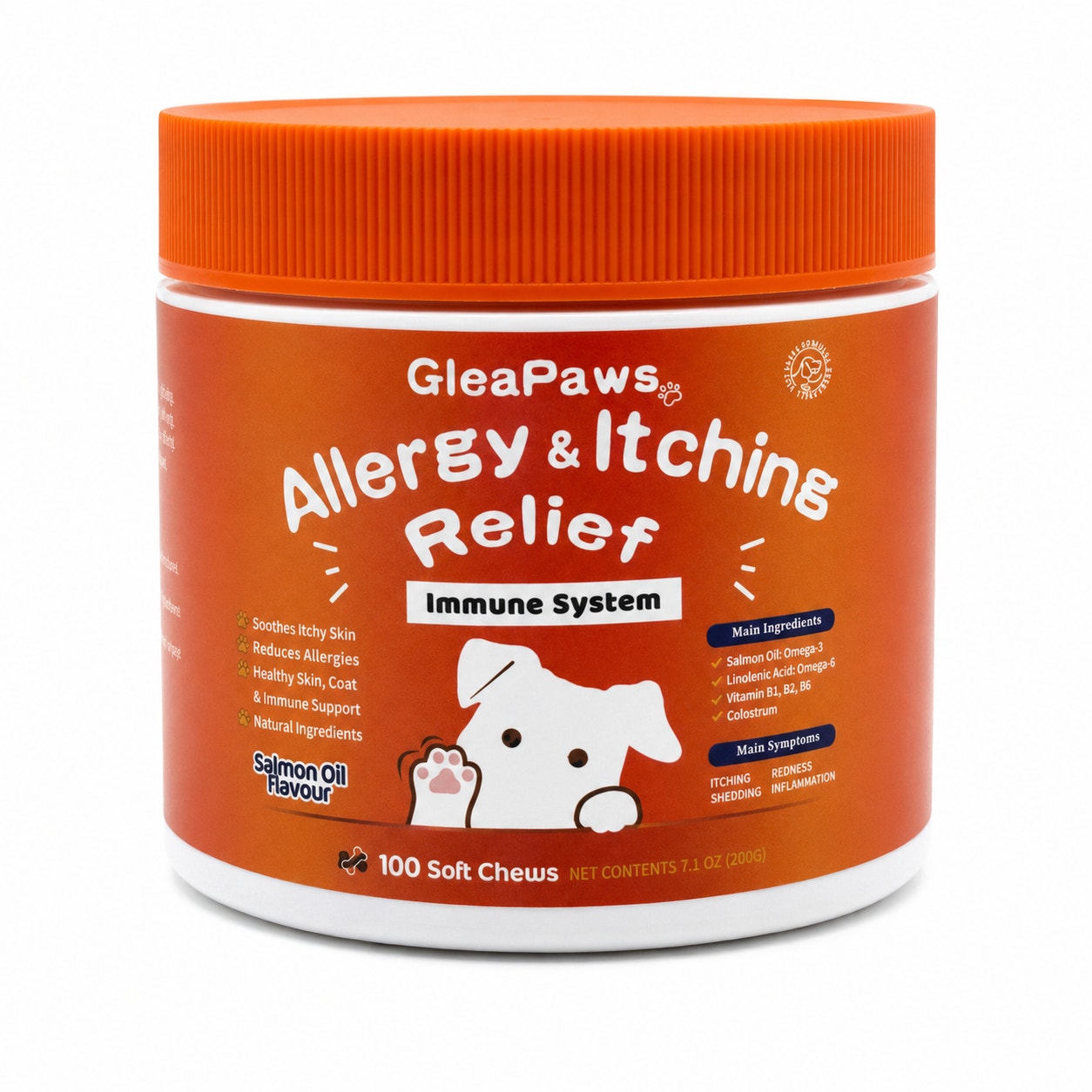 GleaPaws Allergy & Itching Relief for Dogs Salmon 100ct