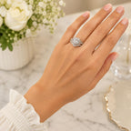 APSVO 1 ct+ heart-shaped cubic zirconia double band wedding set in size 9, featuring sparkling silver-tone rings by Republic Mercantile.