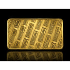 Troy ounce brass alloy collectible bar by CMC Mint featuring detailed engravings and a polished finish.